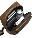Luufan Genuine Leather Chest Bag Men Shoulder Sling Bag Male Vintage Crazy Horse Chest Pack Large Capacity Men Riding Bag