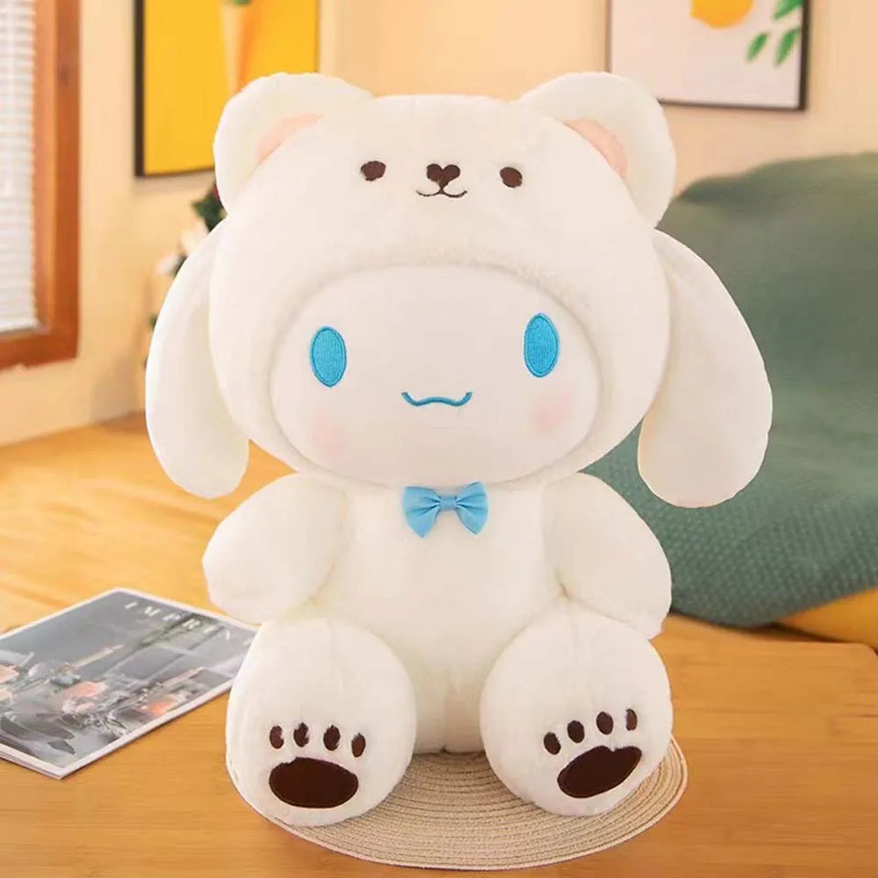 25cm Sanrio Plush Toy Hello Kitty Cinnamonroll Pochacco Kuromi Plushie Toys Stuffed Cute Cartoon Doll Birthday Christmas Gift