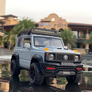 1:18 SUZUKI Jimny Alloy Car Model Diecasts Metal Toy Off-Road Vehicles Car Model Sound and Light Simulation Childrens Toys Gift