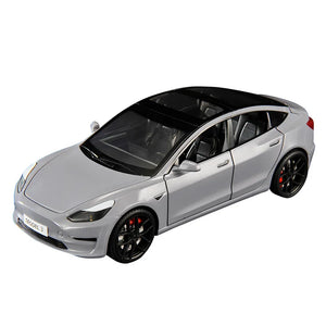 1:24 Tesla Model 3 Model Y Model S Model X Alloy Die Cast Car Model Sound and Light Children's Toy Collectibles Birthday gift