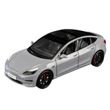 1:24 Tesla Model 3 Model Y Model S Model X Alloy Die Cast Car Model Sound and Light Children's Toy Collectibles Birthday gift