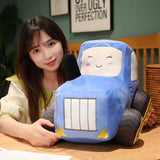 Kawaii Tractor Peluche Toys Lovely Simulation Car Plush Dolls Stuffed Soft Cartoon Tractor Pillow