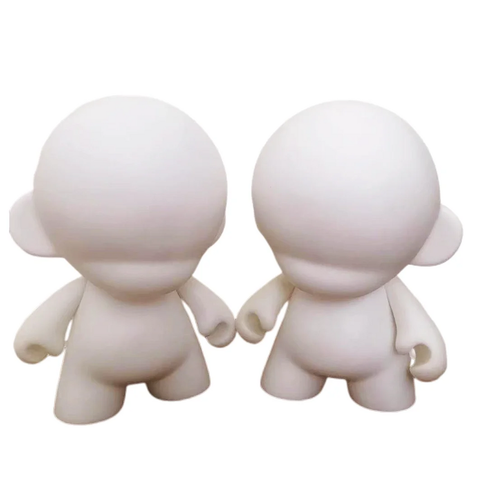 1PCS 4.4 -7" Kidrobot Munny DIY Kids Toys for Art Students White Dolls Do it Yourself Elfbar Vinyl Art Figure Toy  Accessories