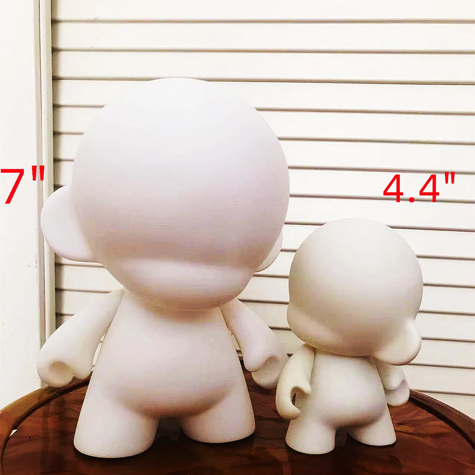 1PCS 4.4 -7" Kidrobot Munny DIY Kids Toys for Art Students White Dolls Do it Yourself Elfbar Vinyl Art Figure Toy  Accessories