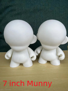1PCS 4.4 -7" Kidrobot Munny DIY Kids Toys for Art Students White Dolls Do it Yourself Elfbar Vinyl Art Figure Toy  Accessories